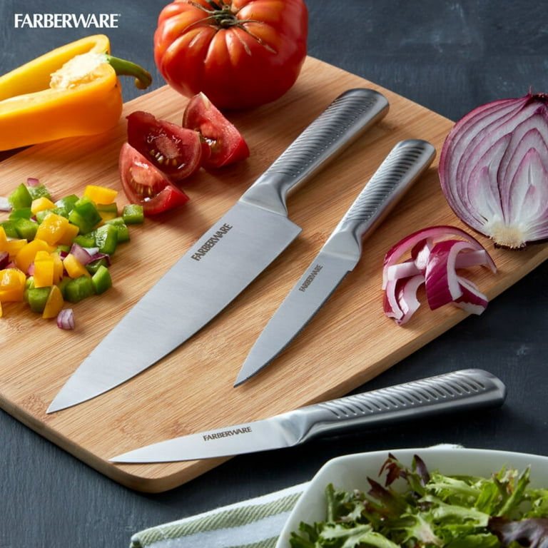 Farberware Professional 3-Piece Forged Textured Stainless Steel Knife Set, Size: Parer