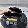 thumbnail image 4 of Reproductor de CD portátil Philips Boombox - Reproductor de MP3 portátil y reproductor de cintas de casete, sistema de sonido estéreo compacto Boom Box con refuerzo dinámico de graves, lleve su música, 4 of 5