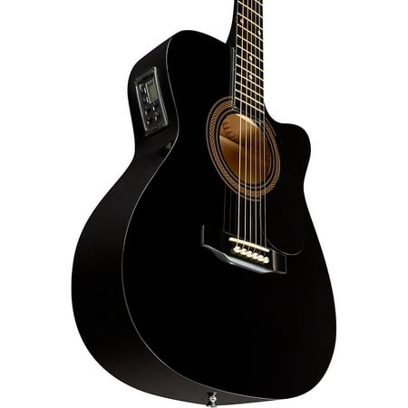 Rogue RA-090 Concert Cutaway Acoustic-Electric Guitar Black