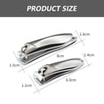 thumbnail image 2 of Toe Nail Clippers Adult - Stainless Steel Nail Clipper with Sturdy Sharp Pedicure Toenail Fingernail Clippers, 2 of 6