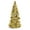Gold 13", variant on Gold Ceramic Table Top Christmas Tree (13, Multicolor Lights)