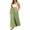 26-Green, variant on ibiyuan Women Textured Pleated Wide Leg Trousers, Elastic High Waist Flowy Loose Fit Pants Lightweight Casual Bottoms Resort Street Daily Outfit