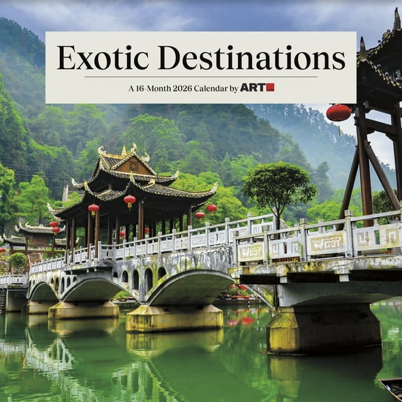 Trends International 2026 Exotic Destinations Wall Calendar
