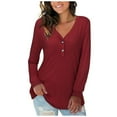thumbnail image 1 of Ketyyh-chn99 T-Shirts pour Femmes Gilet pour Femme Été Manches Courtes Tunique Décontractée Hauts Confortables Amples Col Rond Hauts Rouge,m, 1 of 3
