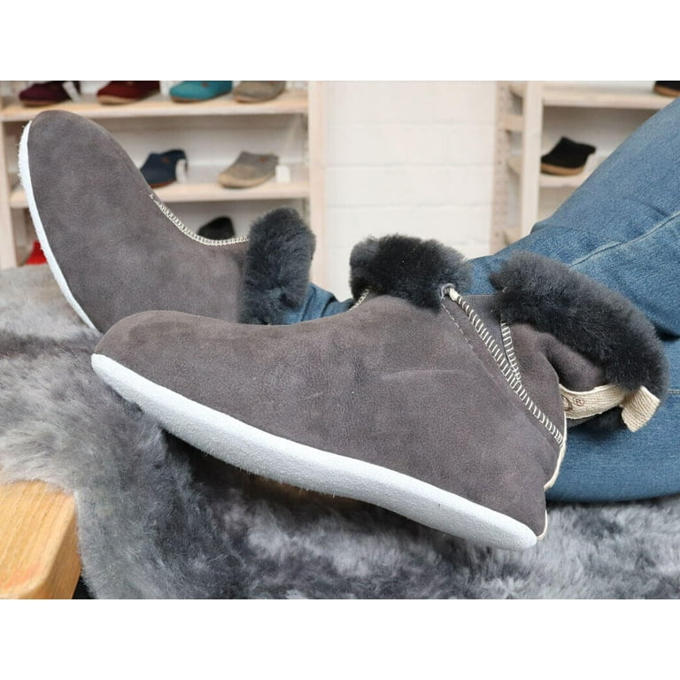 SHEPHERD Women s Sheepskin Slipper Boots Mariette Asphalt