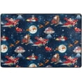 thumbnail image 4 of SKYSONIC Christmas Santa Reindeer Non-Slip Area Rug, Creative Kriss Kringle Floor Carpet Comfort Floor Mats Decor for Indoor Front Porch,Living Room, Bedroom,Kitchen,72"x48", 4 of 5
