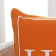 thumbnail image 3 of SAFAVIEH Fall Throw, 18" x 18", Orange/Natural, 3 of 6