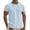 18# Light Blue, variant on Mens Summer Casual Linen T Shirts Solid Color Crewneck Tees Short Sleeve Pullover Lightweight Daily Tops Black M