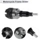thumbnail image 5 of Protector de guardabarros de motocicleta de aleación de aluminio de 12mm, marco de slider, protector de choque, 50mm, 117mm con tornillo, tono titanio, 1 juego, 5 of 7