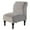 Sliver Gray, variant on Armless Chair Slipcover Stretch, Velvet Spandex Slipper Chair Covers Accent Chair Cover Armchair Covers Furniture Protector Covers Removable Washable for Home Hotel Living Room