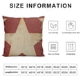 thumbnail image 5 of SHANXI Pillow Covers Big Red Stars USA Patriotic Decorative Pillowcase for Couch Sofa Home 22x22in, 5 of 5