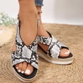 thumbnail image 5 of AXXD Black Work Sandals for Women Office Wedge Gladiators Summer Mothers Day, 5 of 8