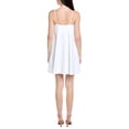 thumbnail image 2 of susana monaco womens  String Flare Mini Dress, l, White, 2 of 3