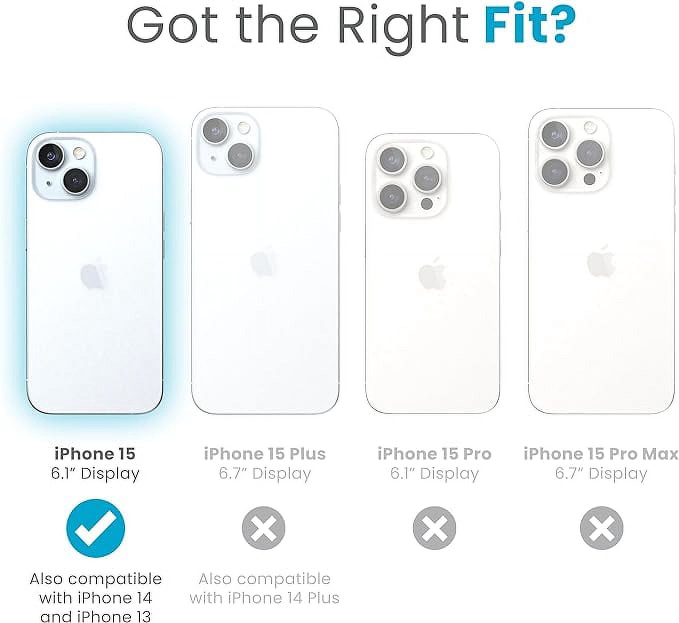Speck Presidio Perfect-Clear Case for Apple iPhone 15 / 14 / 13 - Clear