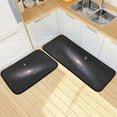 thumbnail image 7 of GZHJMY Starry Sky Anti Fatigue Kitchen Mat Set of 2 Non Slip Skid Washable Soft Absorbent Anti Kitchen Floor Mats for Kitchen Sink Laundry Room Bathroom (19"x27"+19"x47"), 7 of 7