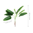 thumbnail image 4 of 1pc Simulation Banana Leaf Home Leaf Arrangement 9 Branches Leaf Decor (Green), 4 of 8