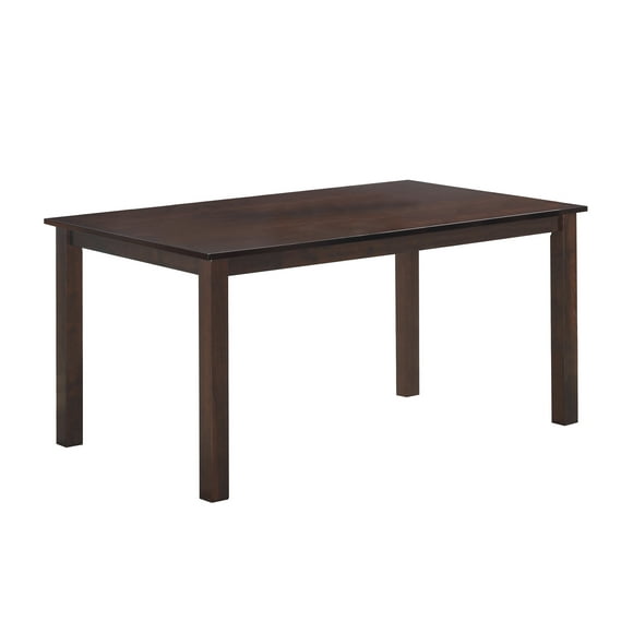 Espresso Solid Wood Long Rectangular Universal Dining Table