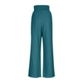 thumbnail image 6 of Casual Pants For Women Elastic High Waist Drawstring Wide Leg Print Trousers Plus Size Stylish Vintage Baggy Long Pants (M, Green), 6 of 6