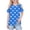 Blue, variant on hoksml Girls' Polka Dot Cold Shoulder Short Sleeve Tops Casual Summer T-Shirts Multi Color Options for Daily and Party Wear