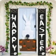 thumbnail image 4 of Dopebox Outdoor Landscaping Decor Easter Porch Sign Happy Easter Banner Indoor Outdoor Wall Hanging Flag Banners, Tools & Home Improvement (BLACK), 4 of 9