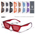 thumbnail image 4 of Gafas de Sol VANLINKER Pequeñas a la Moda Ojo de Gato Delgado con Montura Roja, 4 of 5