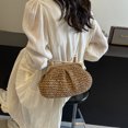 thumbnail image 4 of Bolso Bandolera Con Cadena Mano Paja para Mujer Diario Verano Gran Capacidad, 4 of 9