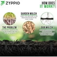 thumbnail image 4 of Black Rubber Mulch Border for Landscaping, 6' L x 22'' W Roll, Natural-Looking Permanent Garden Barrier for Plants, Vegetables, and Flowers, Recycled and Sustainable, 16 Plastic Anchors Included, 4 of 8