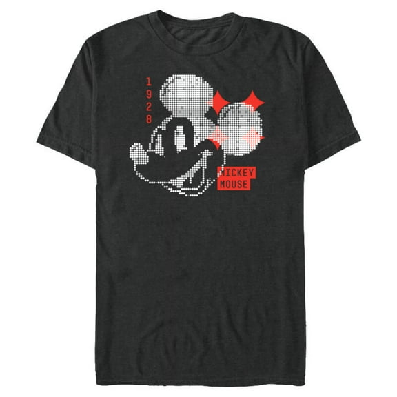 Disney Mickey Mouse 1928 Digital - Short Sleeve Blended T-Shirt for Adults - Customized-Dark Heather
