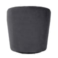 thumbnail image 6 of Pemberly Row Transitional Polyester Fabric Swivel Accent Chair in Gray, 6 of 8
