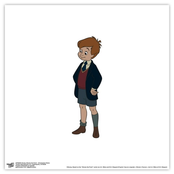 Gallery Pops Disney Winnie The Pooh - Christopher Robin Wall Art, Unframed Version, 12" x 12"