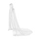 thumbnail image 1 of Capa de Halloween lavable, larga, disfraz de bruja, disfraz elegante, capucha siniestra, suave blanco, 1 of 9
