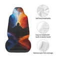 thumbnail image 4 of Picia Red And Blue Abstract Print Waterproof Sweating Car Seat Cover for Post Gym Workout, Running, Beach and Hiking, Universal Fit Anti-Slip Bucket Seat Protector, 4 of 5
