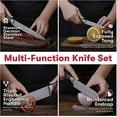 Master Maison 19Piece Knife Set with Block, German Steel Cutlery