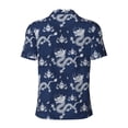 thumbnail image 3 of Vsdgher Dragon Print Men's Short Sleeve Stretch Polo Shirt, Moisture-Wicking Performance Polo Shirt, 3 of 8
