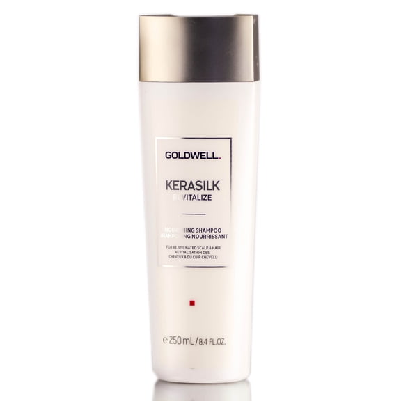 Goldwell Kerasilk Revitalize Nourishing Shampoo, 8.4 oz, Pack of 1 w/ Sleek Teasing Comb
