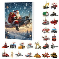 2025 Transportation Advent Calendar Set with 24 Unique Collectible Vehicles for Festive Countdown