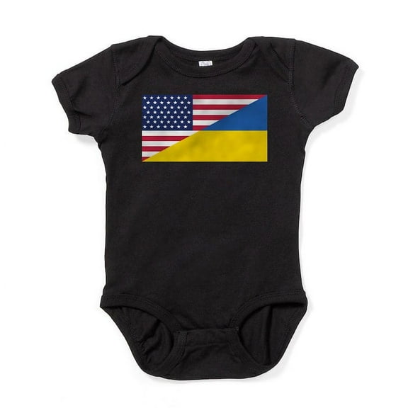 CafePress - American Support Towards Ukraine Body Suit - Cute Infant Bodysuit Baby Romper - Size Newborn - 24 Months