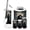 Color 1, variant on Gothic Bathroom Accessory Set 6 Piece Castle Misty Mountain Cliff Horse Carriage Foggy Road Dark Trash can, Toothbrush Holder, Toothbrush Cup, Soap Dispenser, Soap Dish, Toilet Brush Holder