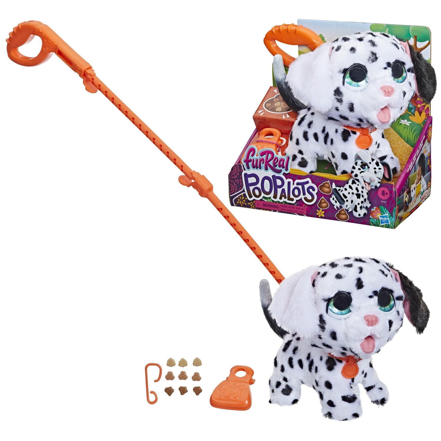 furReal Poopalots Big Wags Interactive Toy Dalmatian with 9 Treats and Poop Scooper
