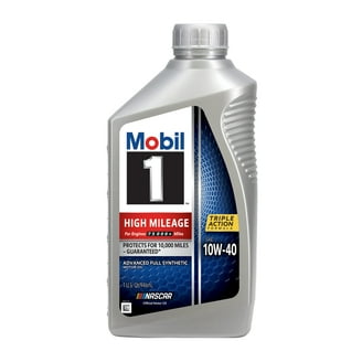 Mobil Super High Mileage Synthetic Blend Motor Oil 5W-20, 1 Quart