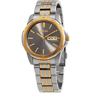 Seiko Men's SNKN01 Recraft Black Dial Black Leather Strap