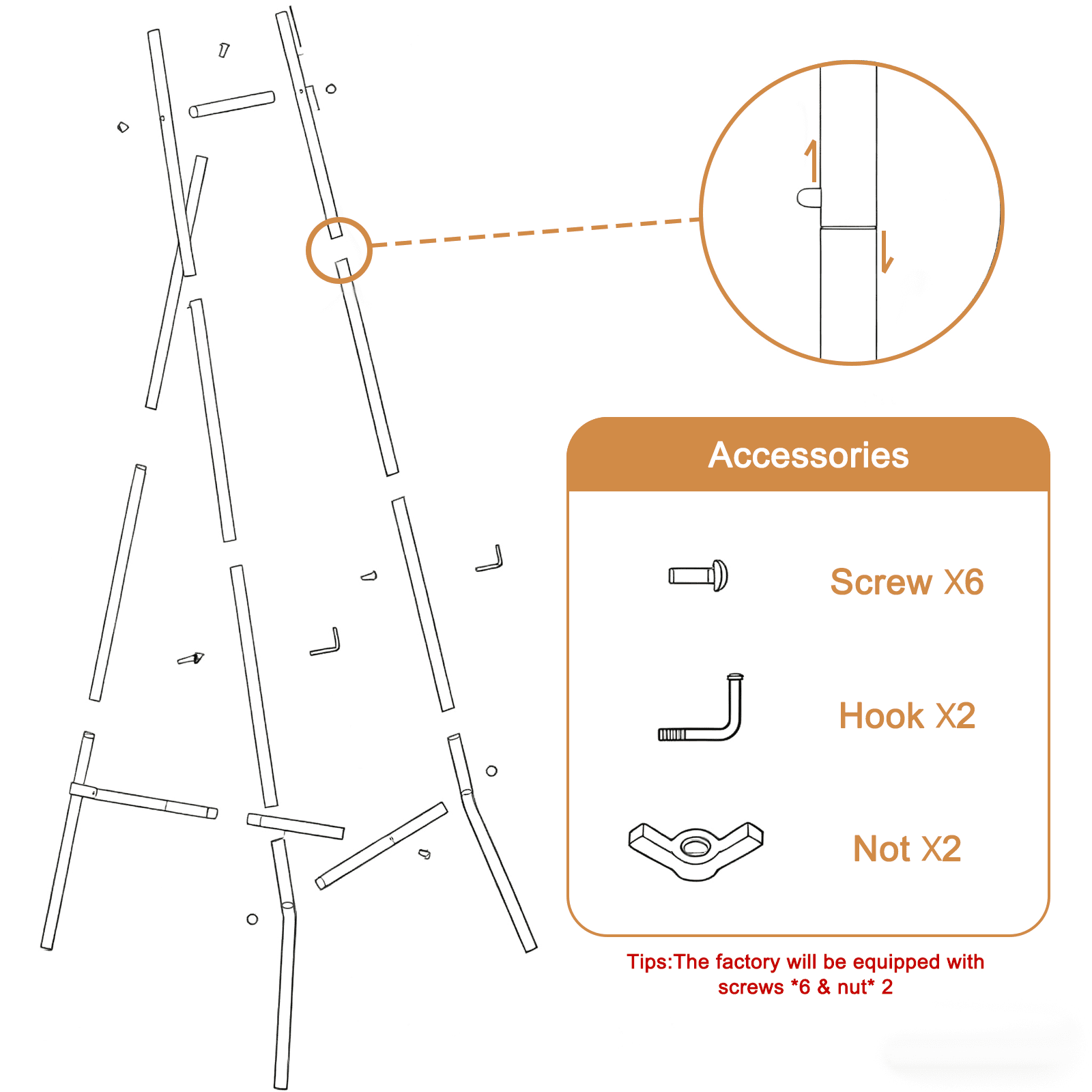 Yacona Easel Stand for Sign, Adjustable Poster Stand, Heavy Duty Metal Art Easels for Display, Welcome Sign, Posters, Painting, Gold