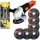 thumbnail image 1 of Esmeril Angular Electrica 4 1/2 In + 7 Disco Corte + Llave Black & Decker 145144300156, 1 of 3