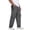 Gray, variant on Mens Cargo Sweatpants Baggy Fit Thick Cotton Heavyweight Fleece Blend Fleece with Adjustable Ankle Drawstring Gray 2XL