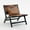 Antique Brown, variant on CQSXDA Modern Boho Accent Chair, Mid-Century PU Leather Lounge Chair with Solid Wood Frame for Living Room and Bedroom