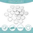 thumbnail image 3 of Uxcell 50 Pack Stainless Steel Disc, 9/16"(14mm) Dia 0.04"(1mm) Thick 304 Stainless Steel Flat Round Sheet Blank Round Circle Plate for Crafts Metal Stamping and Jewelry Making, 3 of 7