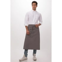 Chef Works Unisex Bistro Chef Apron, Slate, One Size