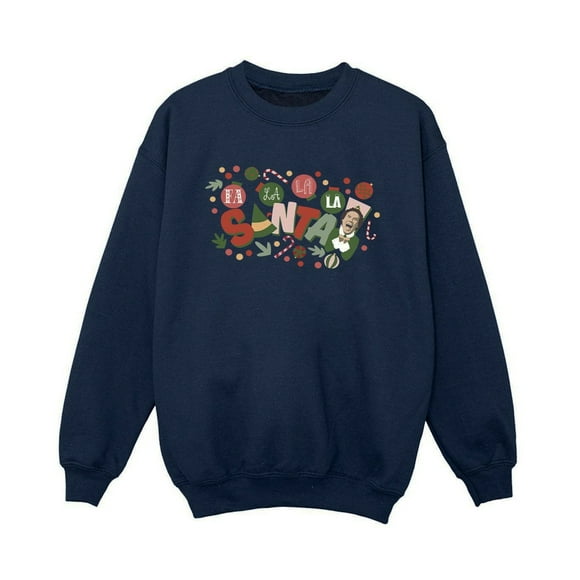 Elf Girls Santa Fa La La Sweatshirt