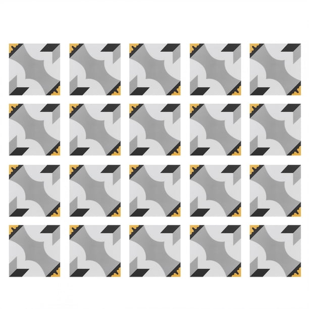 Pegatinas impermeables antideslizantes para azulejos de cerámica para cocina, baño, pared y piso - 20 piezas