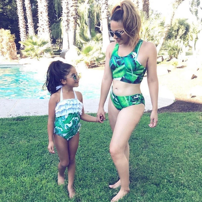 mum and baby matching bikini